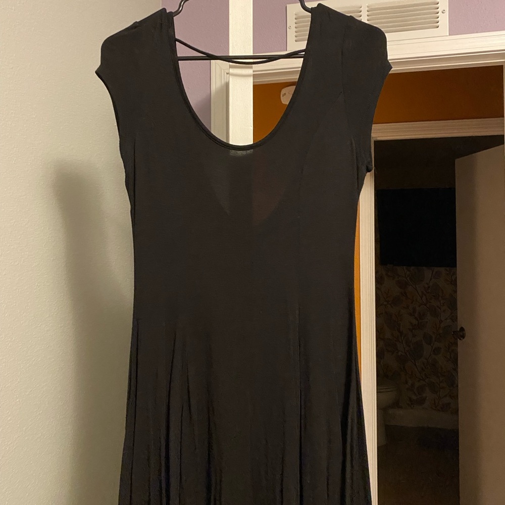 Black T shirt dress